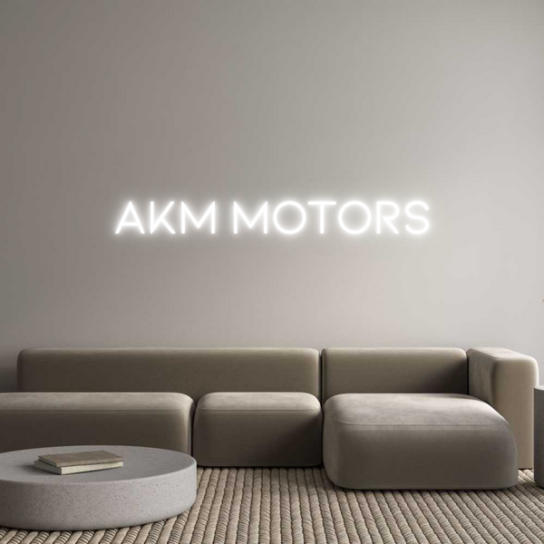 Néon personnalisé: AKM motors