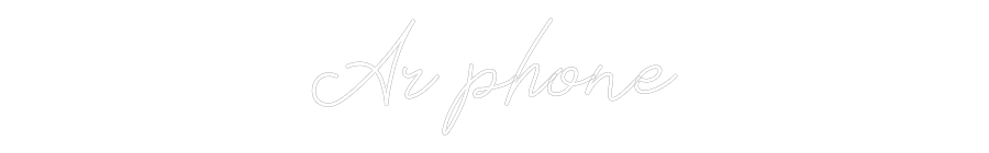 Néon personnalisé: Ar phone