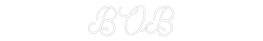 Néon personnalisé: BOB