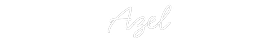 Néon personnalisé: Azel