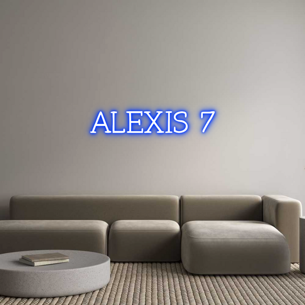 Néon personnalisé: ALEXIS 7