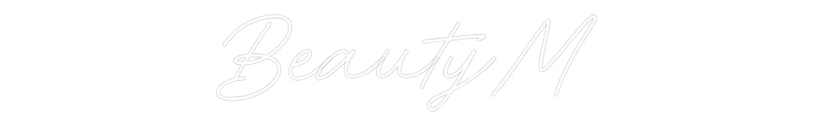 Néon personnalisé: BeautyM