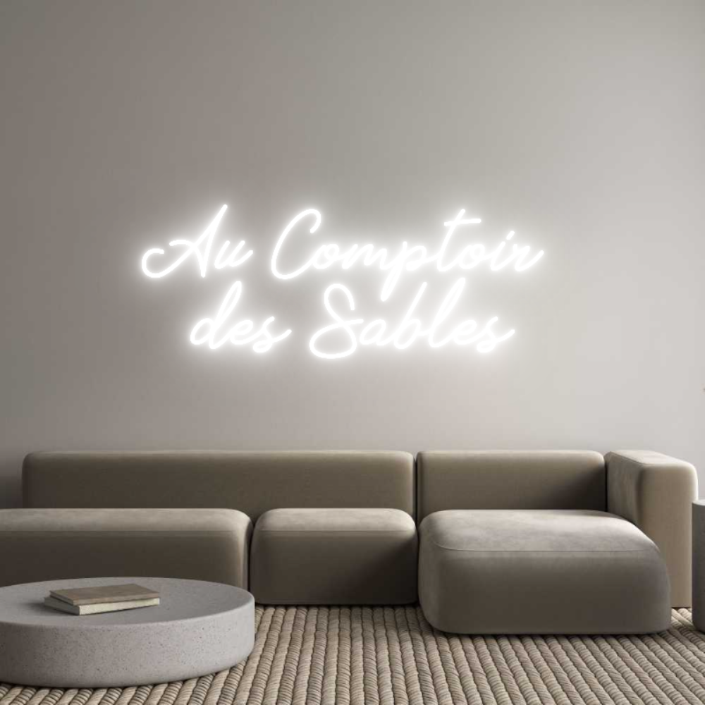 Néon personnalisé: Au Comptoir 
...