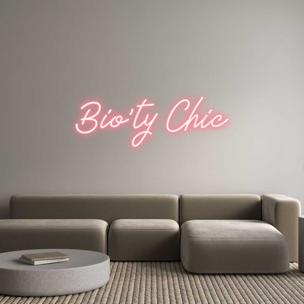 Néon personnalisé: Bio'ty Chic