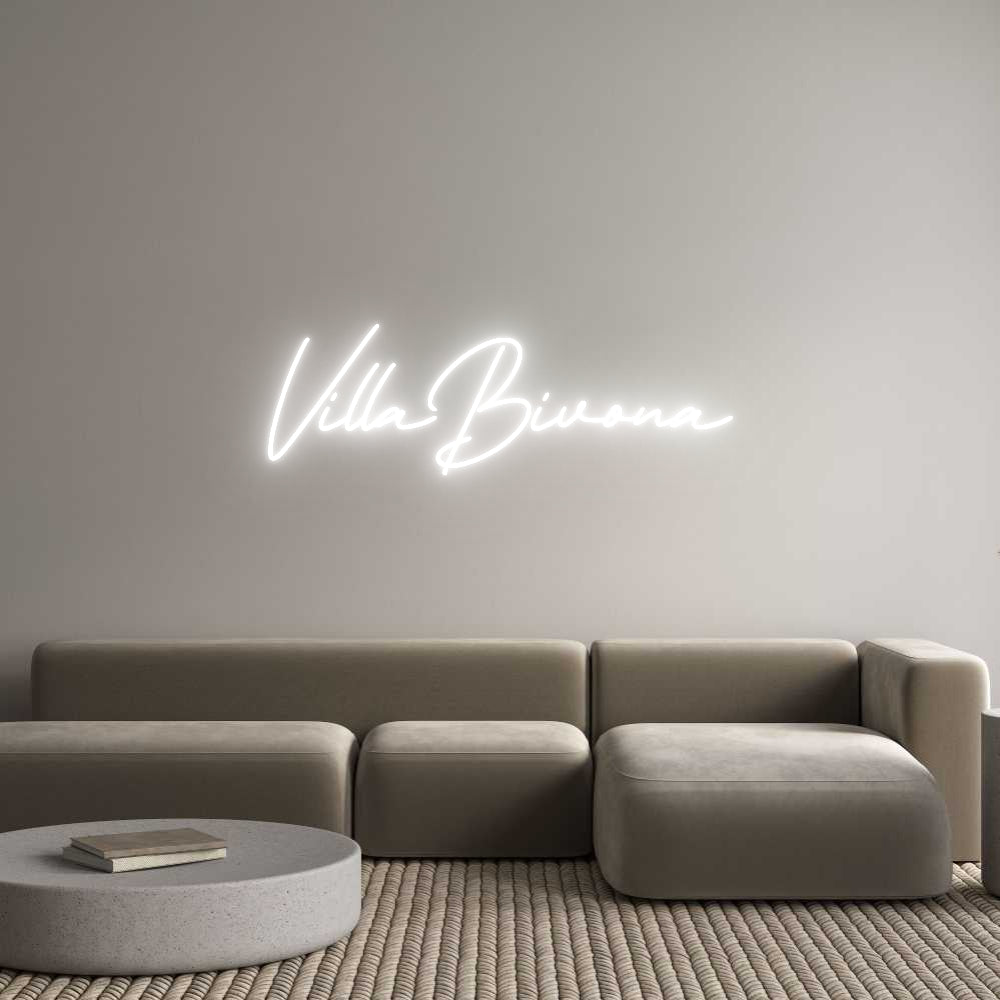 Néon personnalisé: VillaBivona