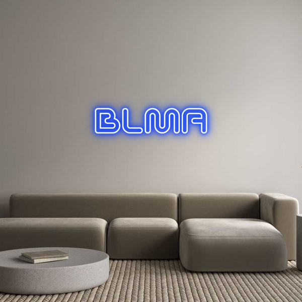 Néon personnalisé: BLMA