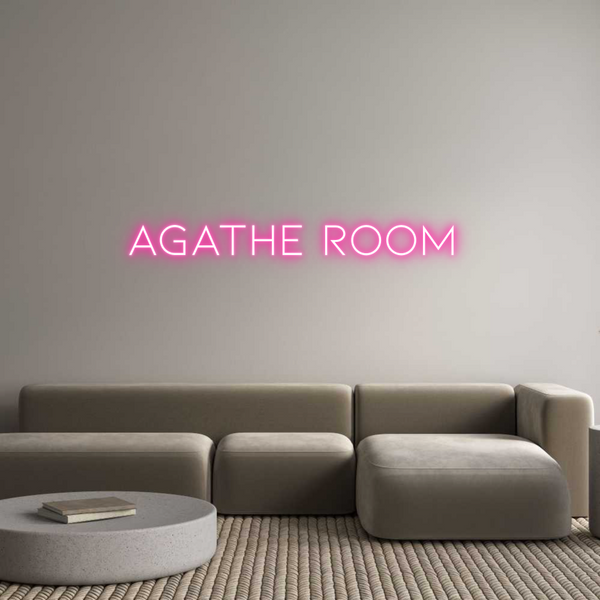 Néon personnalisé: Agathe room