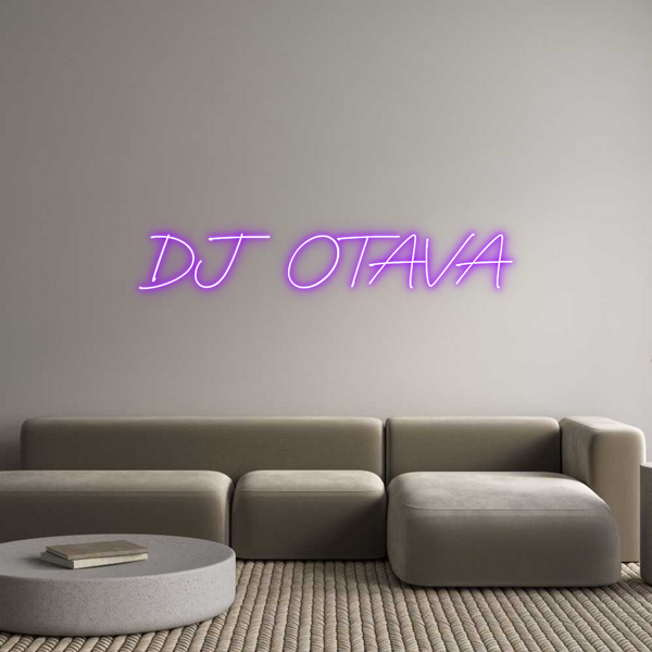 Néon personnalisé: DJ OTAVA