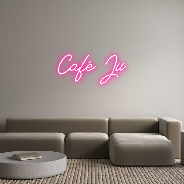 Néon personnalisé: Café Ju