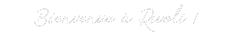 Néon personnalisé: Bienvenue à R...