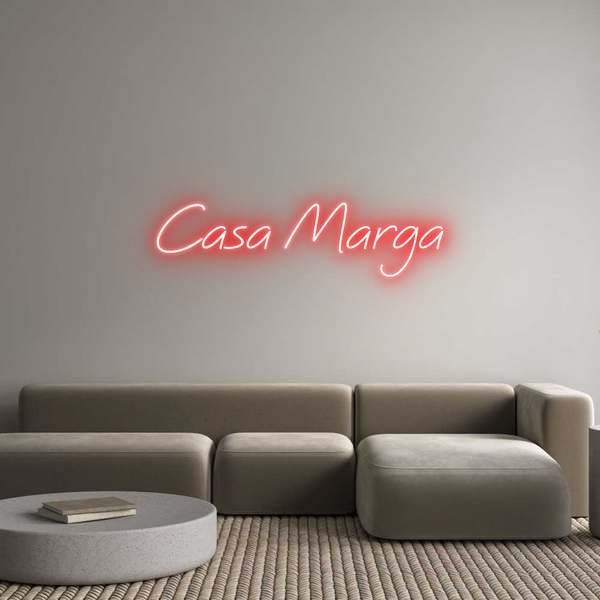 Néon personnalisé: Casa Marga