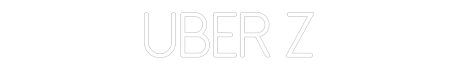 Néon personnalisé: Uber z