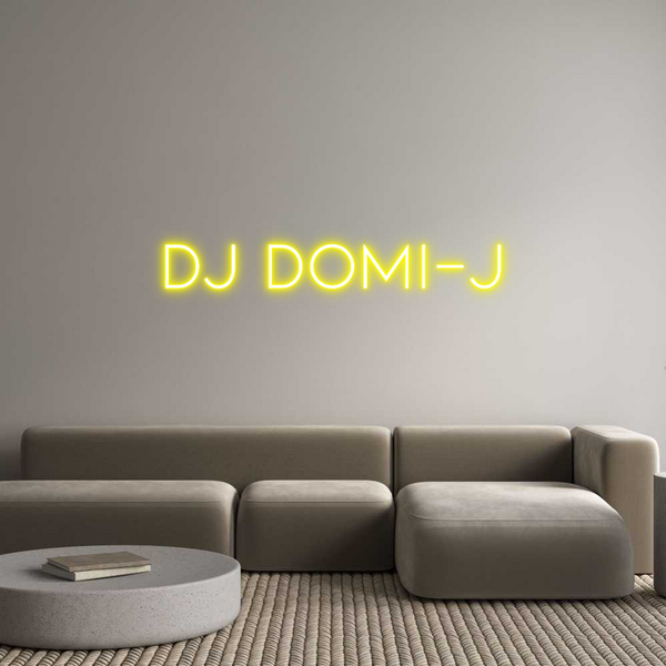 Néon personnalisé: DJ DOMI-J