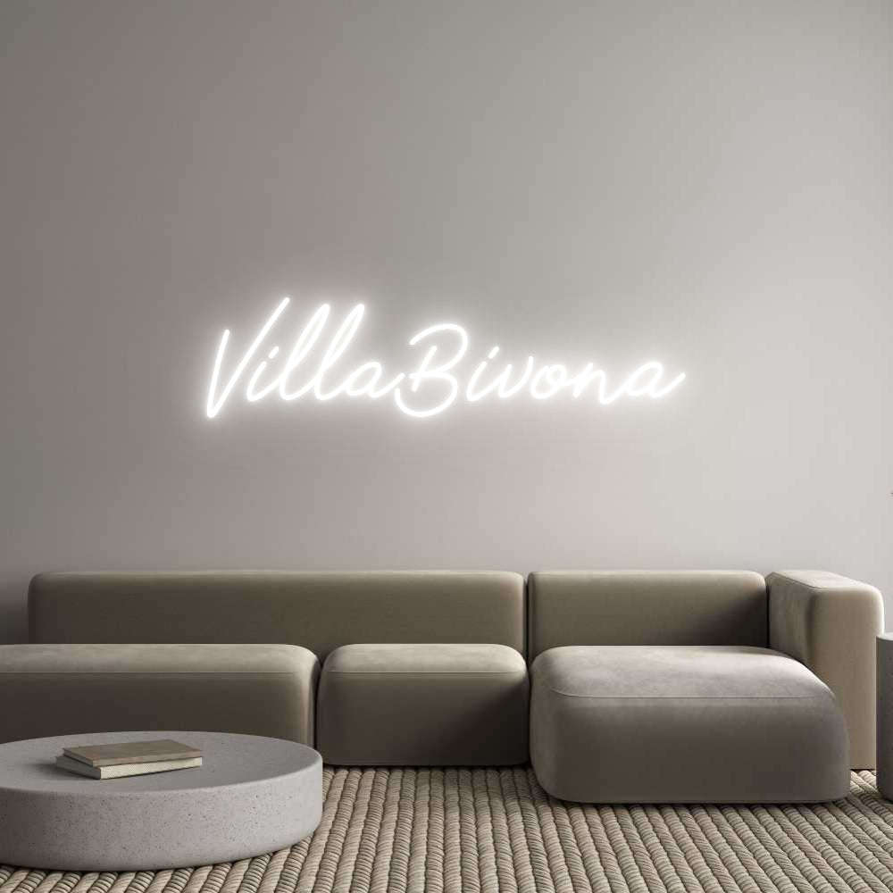 Néon personnalisé: VillaBivona