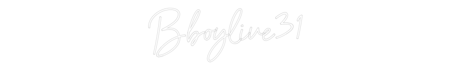 Néon personnalisé: Bboylive31