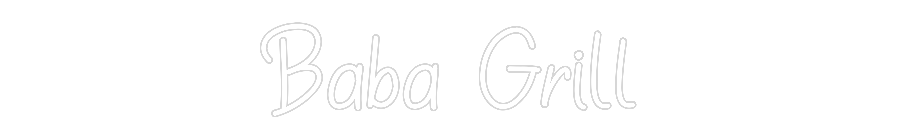 Néon personnalisé: Baba Grill
