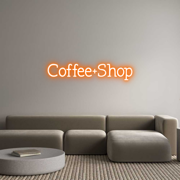 Néon personnalisé: Coffee+Shop