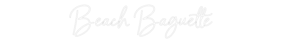 Néon personnalisé: Beach Baguette