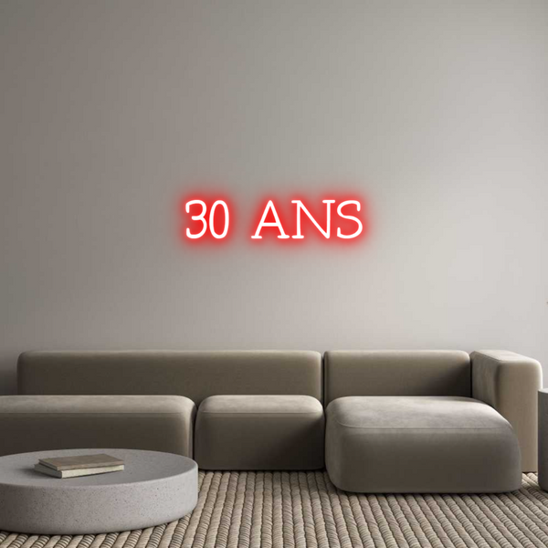 Néon personnalisé: 30 ANS