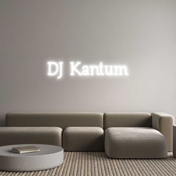 Néon personnalisé: DJ Kantum