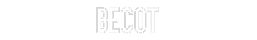 Néon personnalisé: BECOT