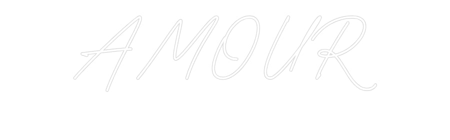 Néon personnalisé: AMOUR