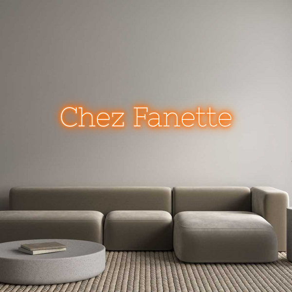 Néon personnalisé: Chez Fanette