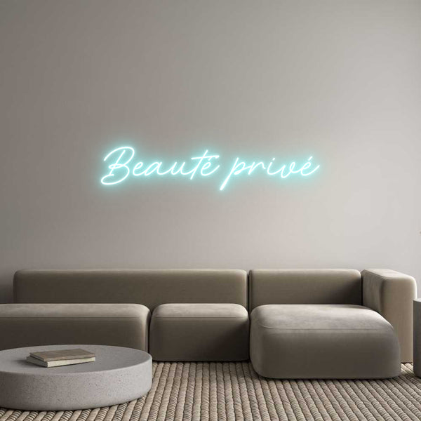 Néon personnalisé:  Beauté privé