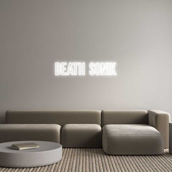 Néon personnalisé: Death sonik