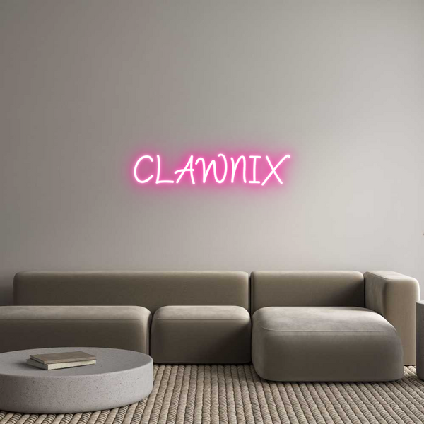 Néon personnalisé: CLAWNIX