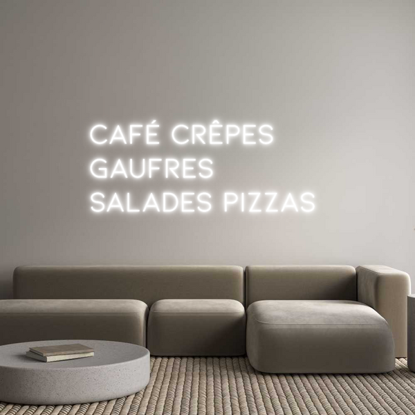 Néon personnalisé: CAFÉ CRÊPES
...