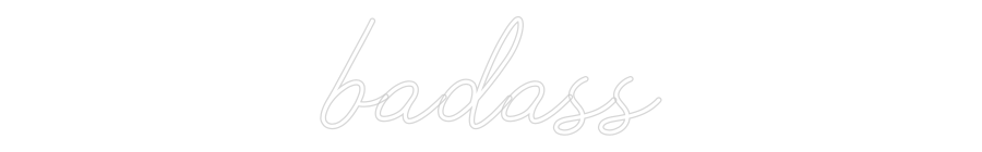 Néon personnalisé: badass