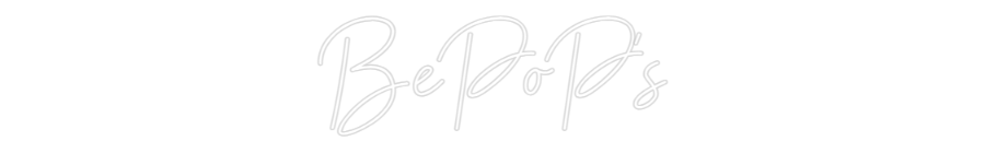 Néon personnalisé: BePoP's