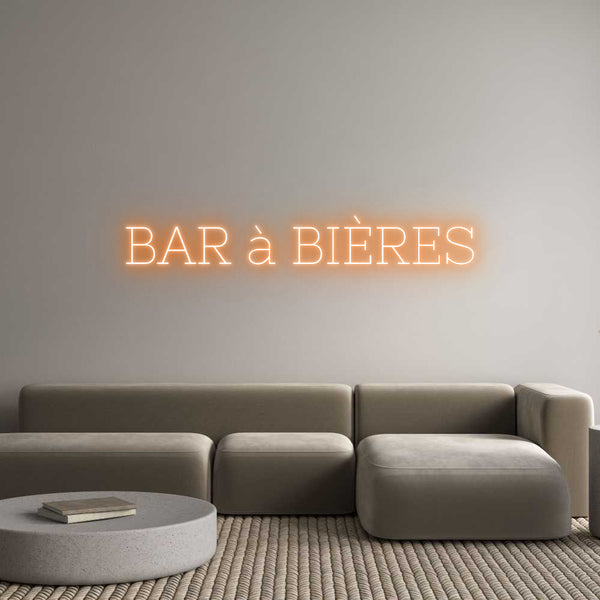 Néon personnalisé: BAR à BIÈRES