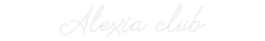 Néon personnalisé: Alexia club