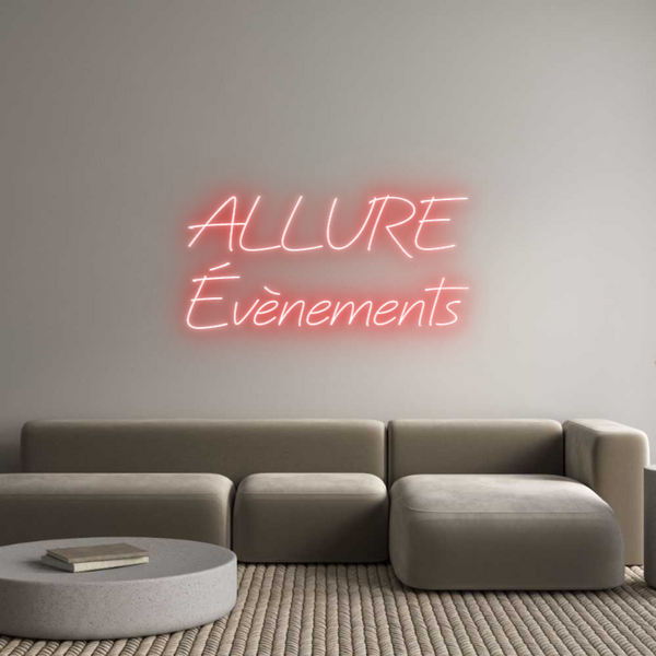 Néon personnalisé: ALLURE
Évène...