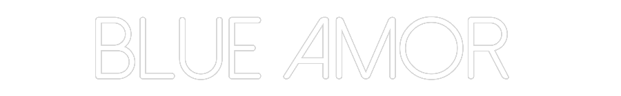 Néon personnalisé: BLUE AMOR