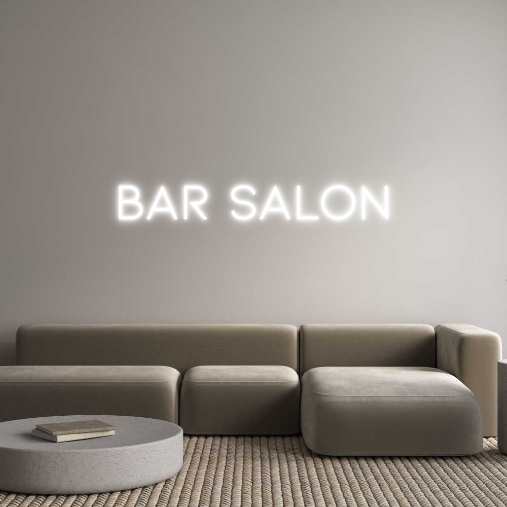 Néon personnalisé: Bar salon