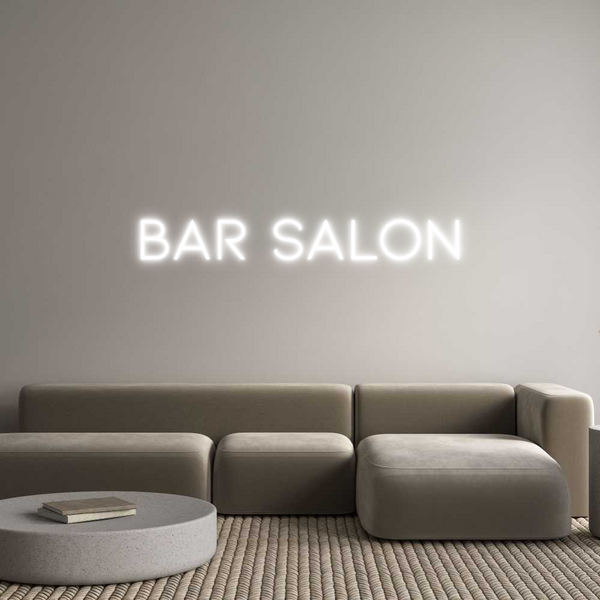 Néon personnalisé: Bar salon