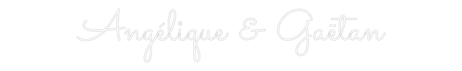 Néon personnalisé: Angélique & G...