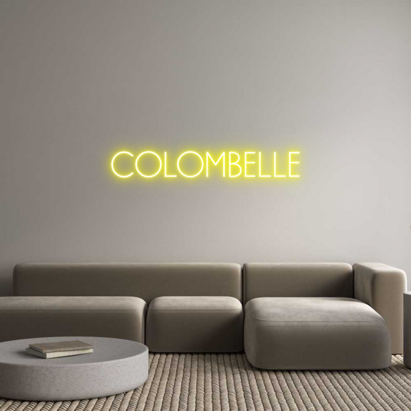 Néon personnalisé: COLOMBELLE