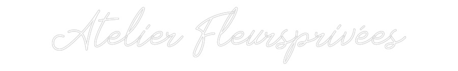 Néon personnalisé: Atelier Fleur...