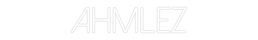 Néon personnalisé: AHMLEZ