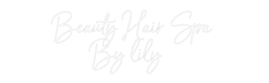 Néon personnalisé: Beauty Hair S...