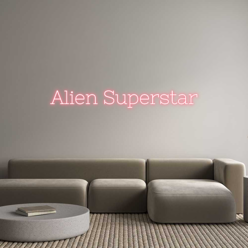 Néon personnalisé: Alien Superstar