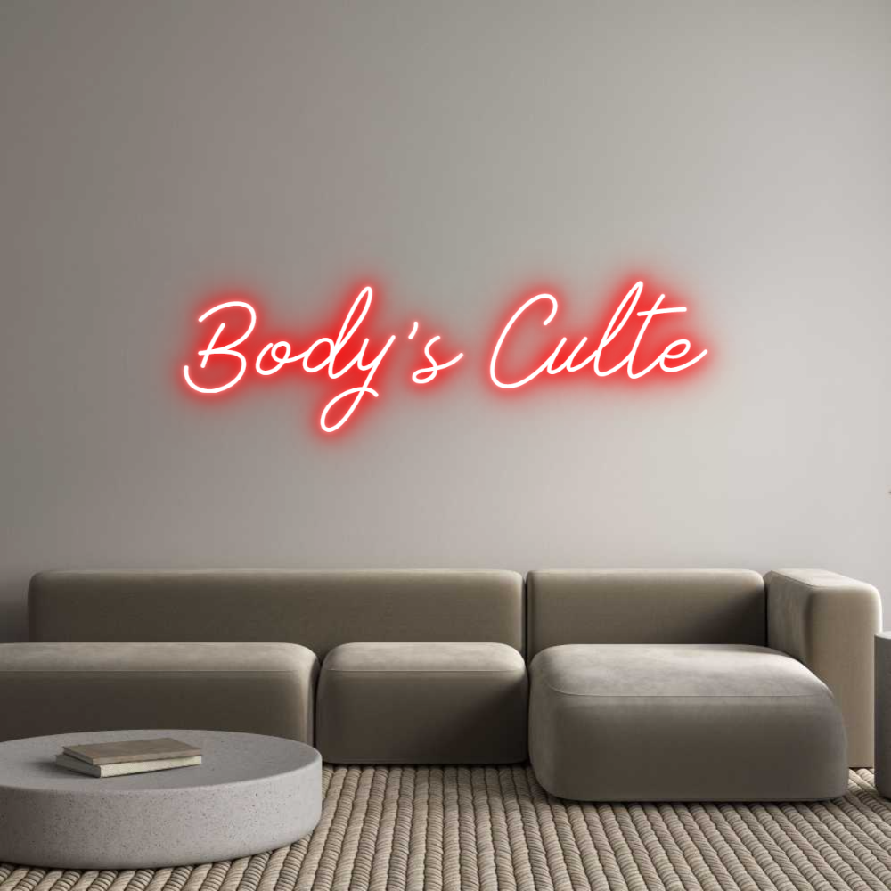 Néon personnalisé: Body's Culte