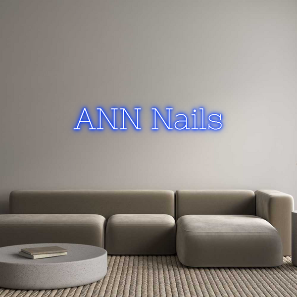 Néon personnalisé: ANN Nails