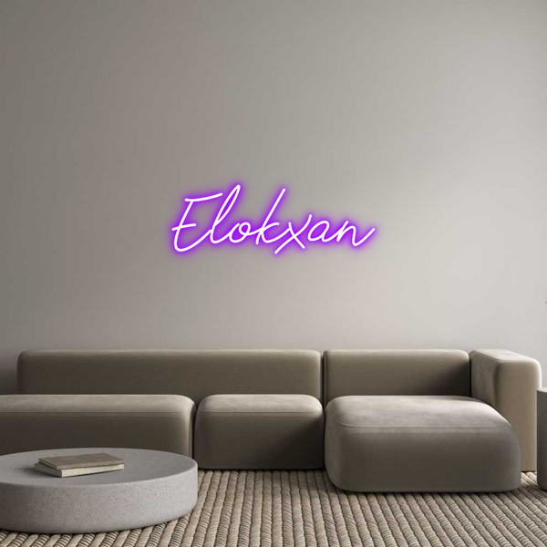 Néon personnalisé: Elokxan