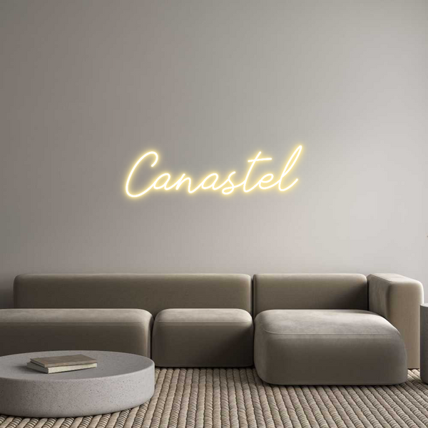 Néon personnalisé: Canastel