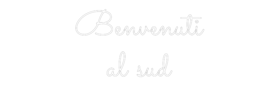 Néon personnalisé: Benvenuti
al...